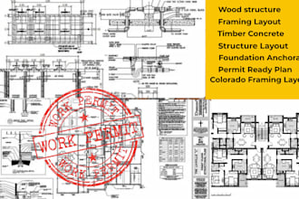 colorado wood framing layout foundation anchorage timber concrete structure