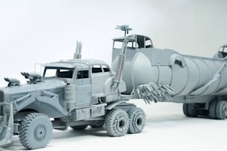 create 3d automobile,3d rc car,3d truck model, 3d design truck for 3d printing