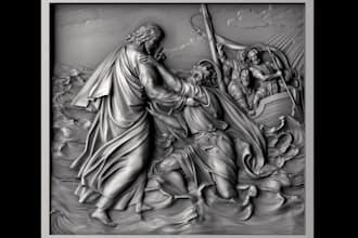 do 3d bas relief 3d coin design 3d laser engraving 3d cnc design 3d printing