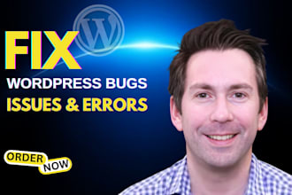 fix wordpress issues,  fix wordpress error, wordpress bug fix expert