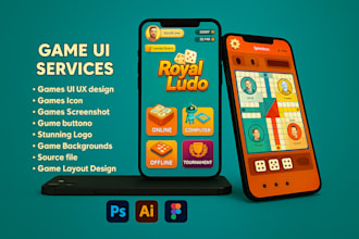 make custom game ui design, game art and unique graphics