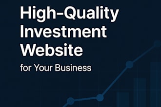 create a highquality investment website for your business