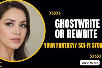 ghostwrite or rewrite thrilling science fiction story