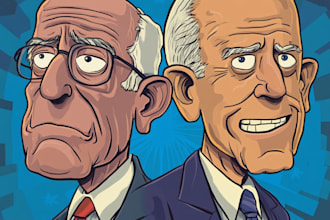 draw political cartoons illustrations