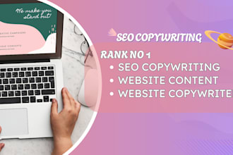 be your website content writer and SEO copywriting expert