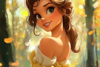 draw your pet in cute disney cartoon style