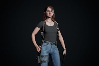 model and sculpt 3d character, creature, animal, game character for ue5 or unity
