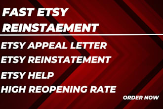 reinstate your suspended etsy account with a winning appeal letter