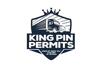 design unique modern truck drivers logo