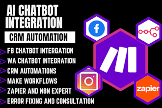 setup ai chatbot, chatgpt automation on ig, facebook, whatsapp API manychat bot