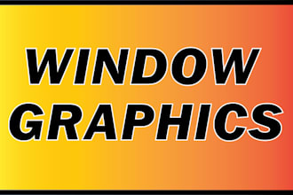 create eye catching window decals and graphics