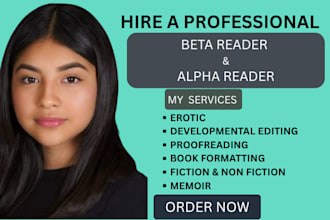alpha or beta read, developmental book editor structural editor poetry, memoir
