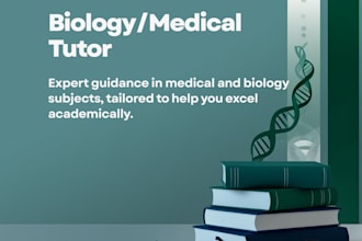 tutor you in biology or medical subjects