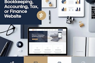 design responsive bookkeeping website accounting website tax website finance web