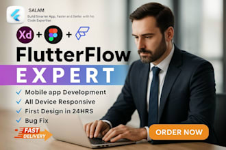 develop mobile apps with flutter and flutterflow expertly and efficiently