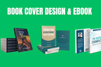 design book cover design, kindle book cover, ebook cover design, and book cover