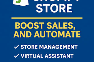 manage your shopify store, boost sales and automate your ecommerce business