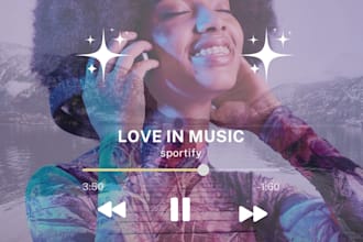 design spotify banner,song cover,music cover,book cover,facebook banner,cookbook
