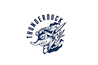 design corporate unique thunder duck logo