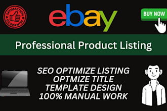 do ebay listing, ebay seo listing, ebay product listing, ebay lister