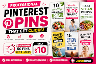 design professional and custom pinterest pin designs