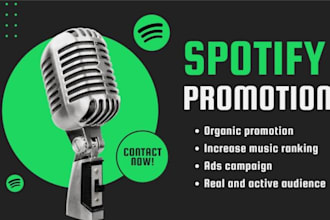 do organic spotify promotion for spotify music