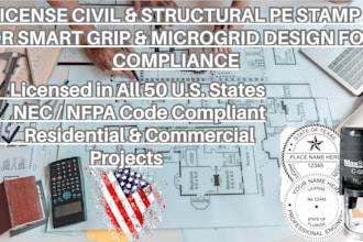 pe stamp designs for smart grid and microgrid infrastructure