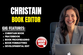 developmental edit and format your christian book sermon, memoir, prayer journal