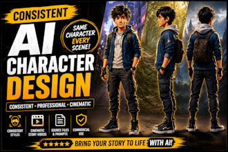 create consistent ai character style for stories comics and animation
