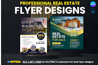 professionally design real estate flyers for social media to boost sales