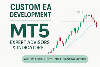 create mt5 expert advisors or custom automation scripts