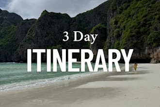research and plan a custom travel itinerary for you