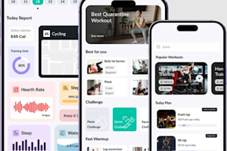 build fitness app, meditation app, mental health app, health care app, gym app