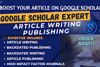 backdate write and publish on google scholar journal peer review impact factor