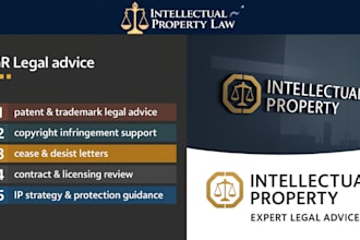 offer legal advice to patents, trademarks, an IP infringement