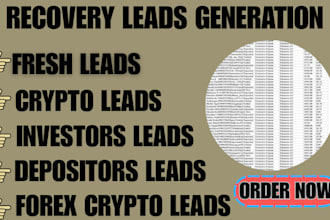 generate fresh forex crypto lead, binance lead, bank iban lead coinbase lead