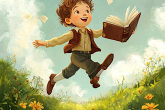 create children story book illustration