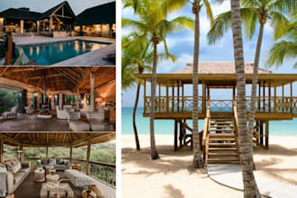 design 3d models of summer houses, motels, hotels, chalets, lodges, and retreat
