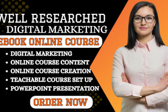create digital marketing ebook online course, book writing, book editing, format