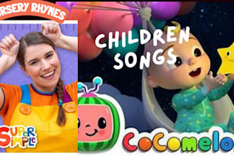 write, sing and produce children song, nursery rhyme, fun kids music for you