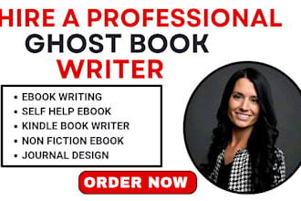 ghostwrite non fiction self help book amazon kindle book writer journal design