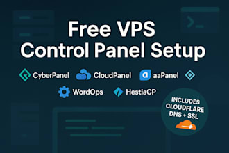 install cyberpanel, cloudpanel, aapanel, hestiacp, or wordops on your vps