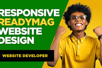 design and redesign yola website, showit website, readymag website, tilda, wix
