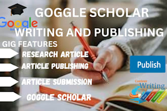 write and publish article in high impact journal on google scholar