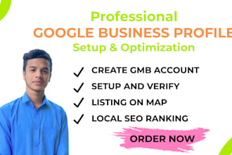setup and optimize your gmb account listing on map