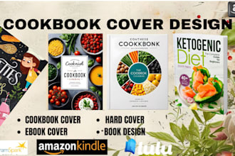 create a custom cookbook cover for KDP or self publishing