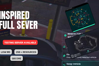 develop fivem server with qbcore,vmenu based,qb nopixel