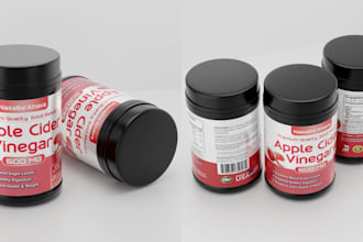do product label design, candle label, food supplement, package design