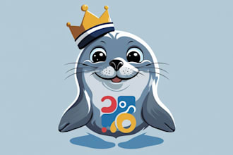 do sea seal logo design without any copyright concept