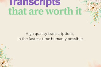 provide really accurate transcripts for any english video or audio